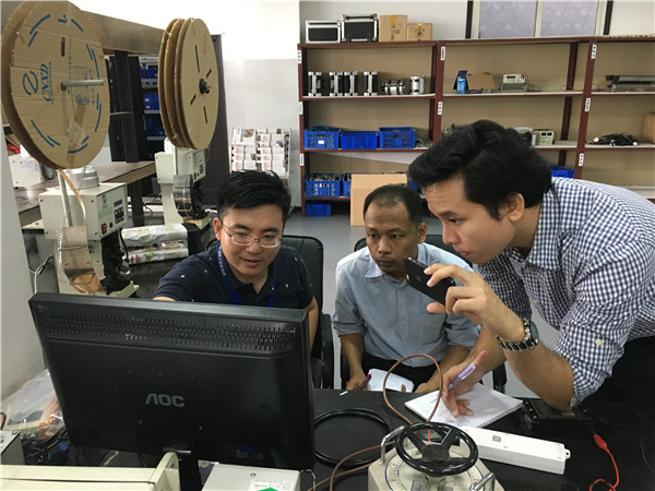 出（chū）口機型應用現場