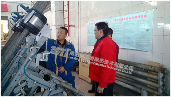 TST公司協助新元公司加強（qiáng）四繩鋼絲繩安管理工作初見成
