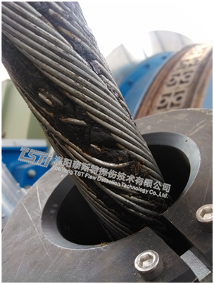 晉中壽陽某（mǒu）礦四繩落地式（shì）提升機現場檢測結果
